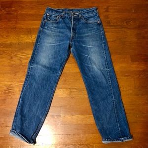 Levi's 501 Jeans.  Post Wash Shrink to Fit Jeans.